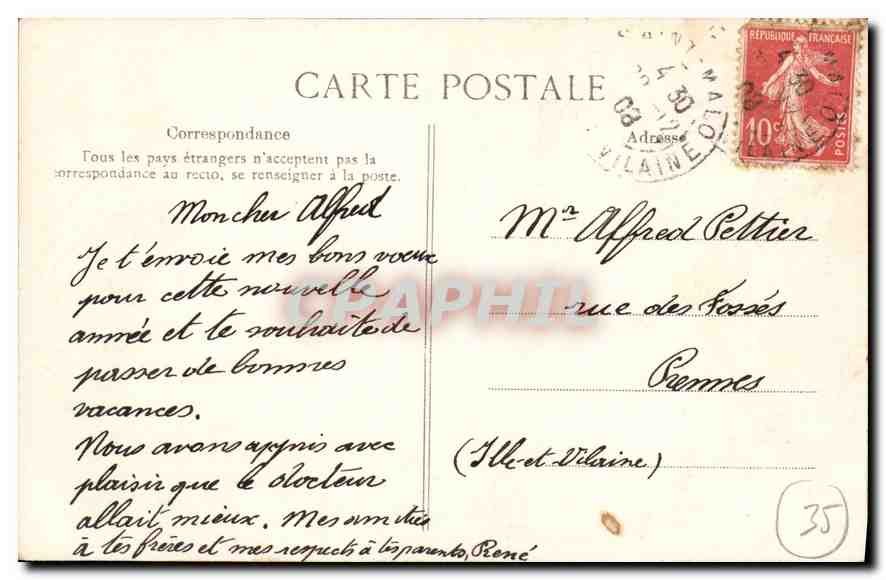 Saint-Malo — Le Fort National et Plage du Château — Cote d’Emeraude, n°405 — Reverso