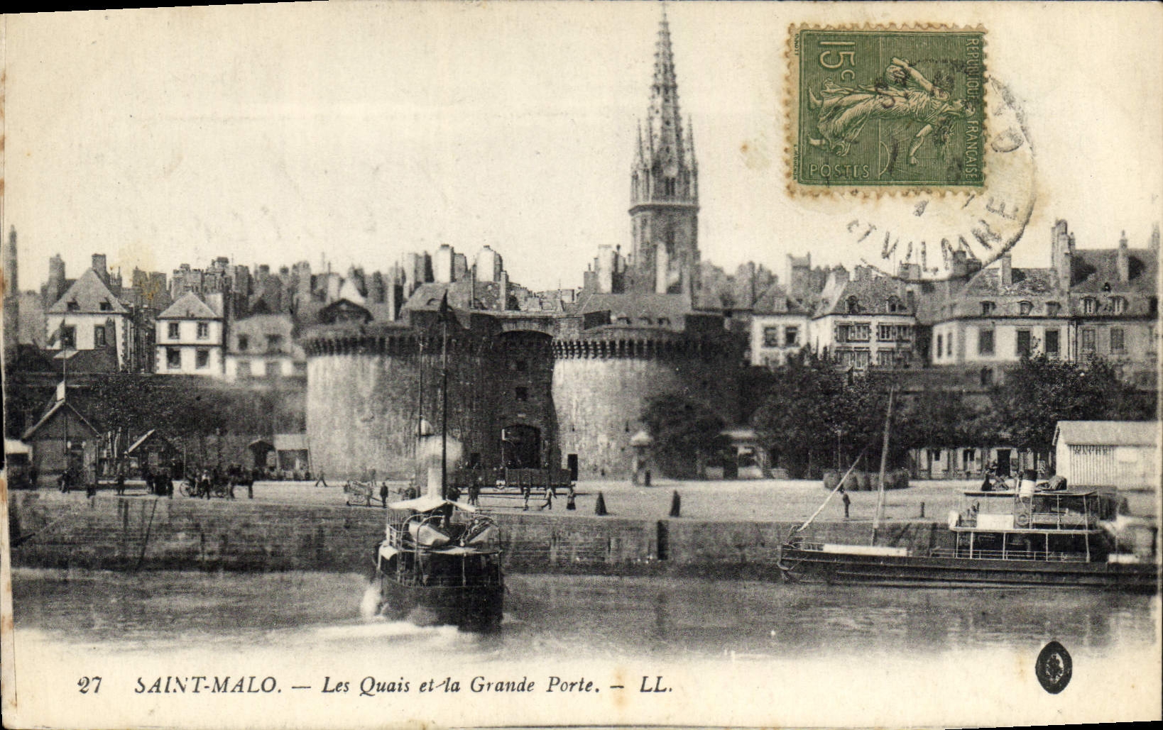 Saint-Malo — Les Quais et la Grande Porte — LL.