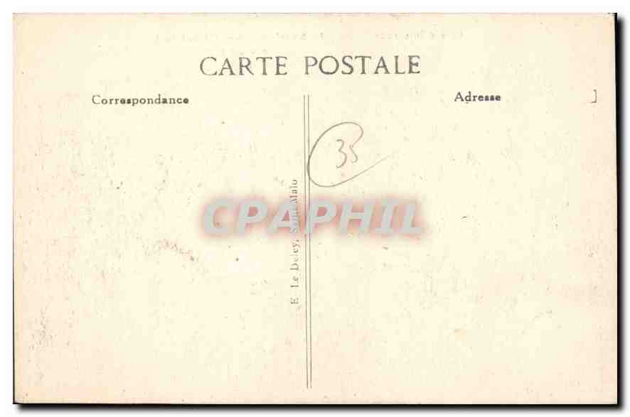 Saint-Malo — L'Avant-Port — Côte d'Émeraude — Éditeur B.P.D. — Verso