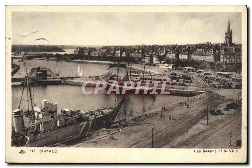 Saint-Malo — Les bassins et la Ville — CH DES ARTS PHOTOGRAPHIQUES - ÉVASBOURG-SCHILIGNEIM n°118