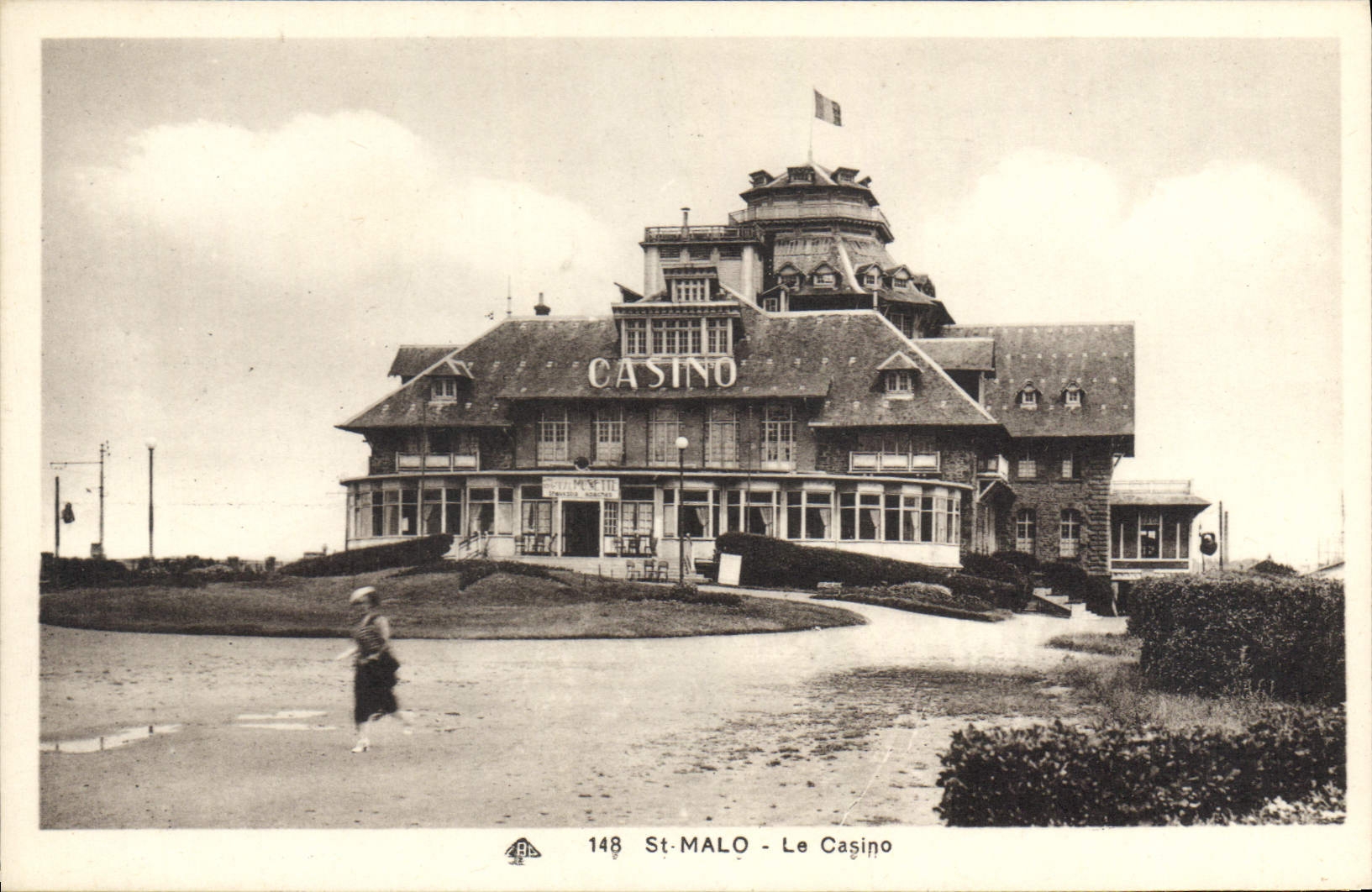 St-Malo - Le Casino — éditeur C. Abscienne des Arts Photomécaniques, Strasbourg, n° 148