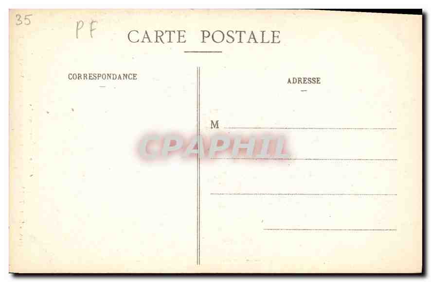 CPA Cote d'Emeraude Saint Malo La Maison ou est de Chateaubriand  — Verso
