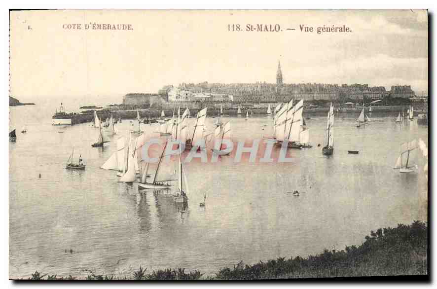 St-Malo — Vue générale — Phototypie C. Jeanotter, Paris