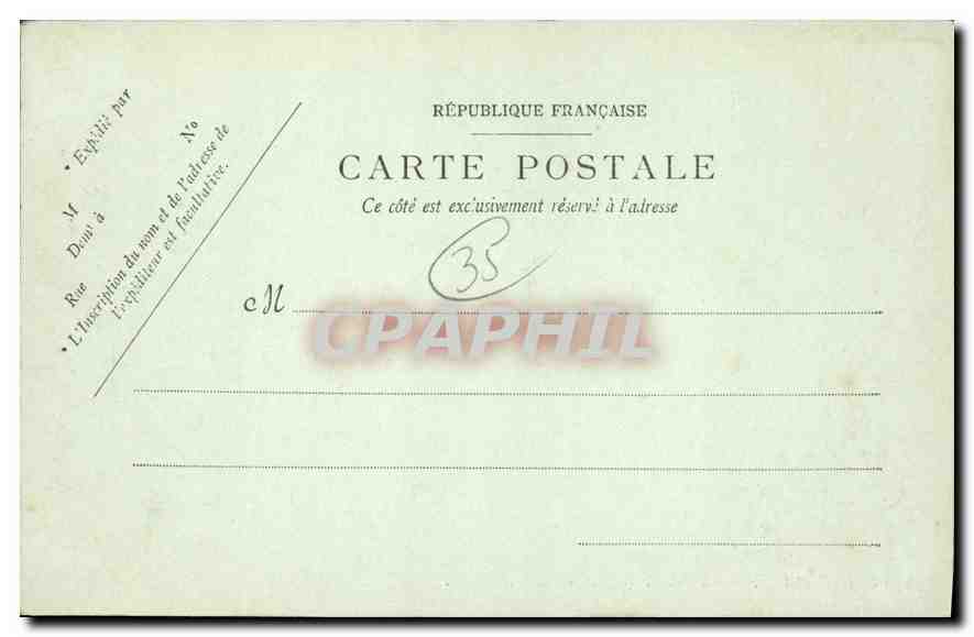 Saint-Malo — La Grande Plage et le Casino — LL, n°30 — Verso