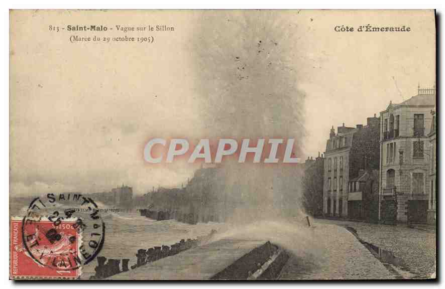 Saint-Malo - Vague sur le Sillon — Côte d'Émeraude, édition 813
