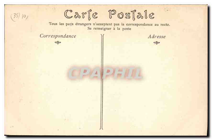 CPA Saint Malo La Grande Rue  — Rückseite