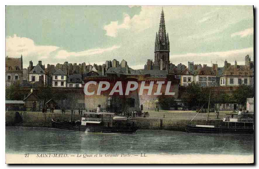 Saint-Malo — Der Kai und die Grande Porte — LL