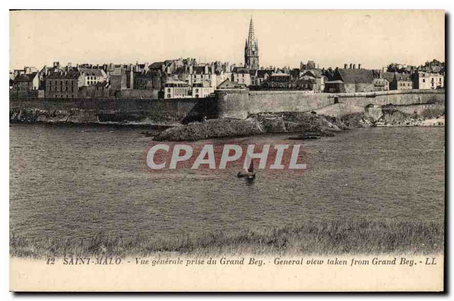 Saint-Malo — Vue générale prise du Grand Bey — LL