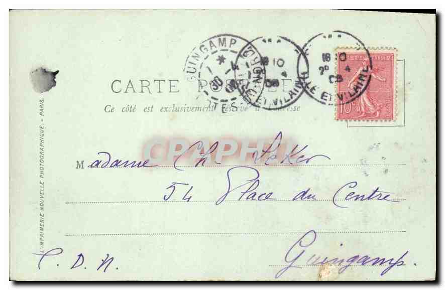 Saint-Malo — Le Château et les Rochers au Fort National — LL. — n°17 — Reverso