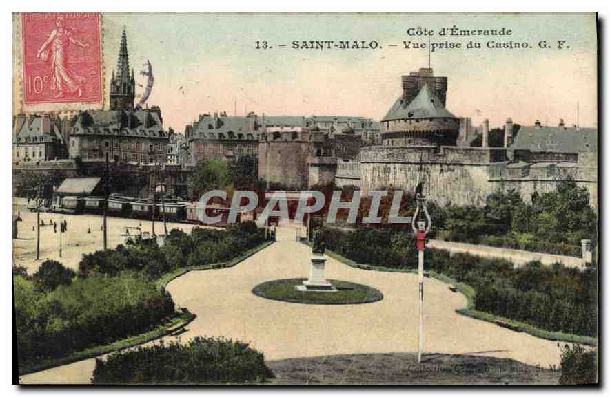 Saint-Malo — Vue prise du Casino — G.F. — Côte d'Émeraude