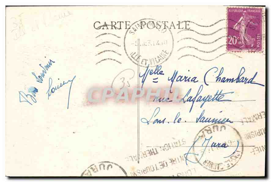 CPA Cote d'Emeraude Emerald Coast St Malo Bretagne Les Remparts le Mole  — Rückseite