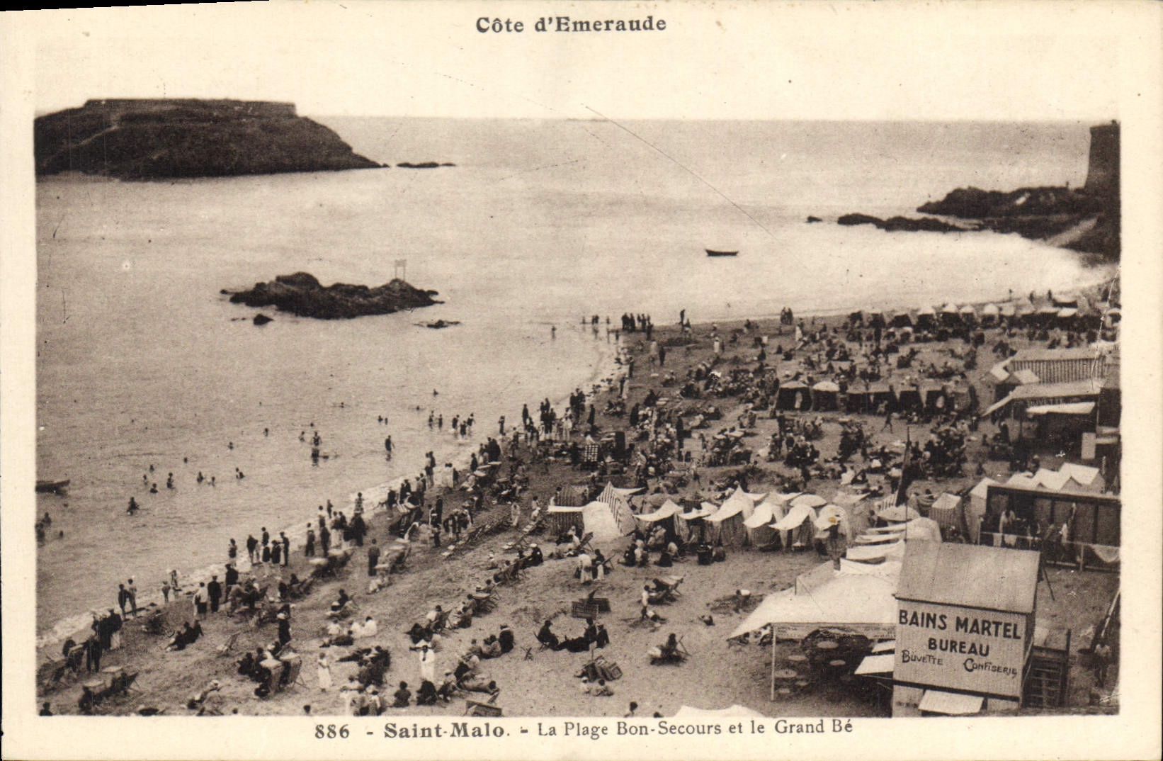 Saint-Malo - La Plage Bon-Secours et le Grand Bé — Côte d'Émeraude, n°886