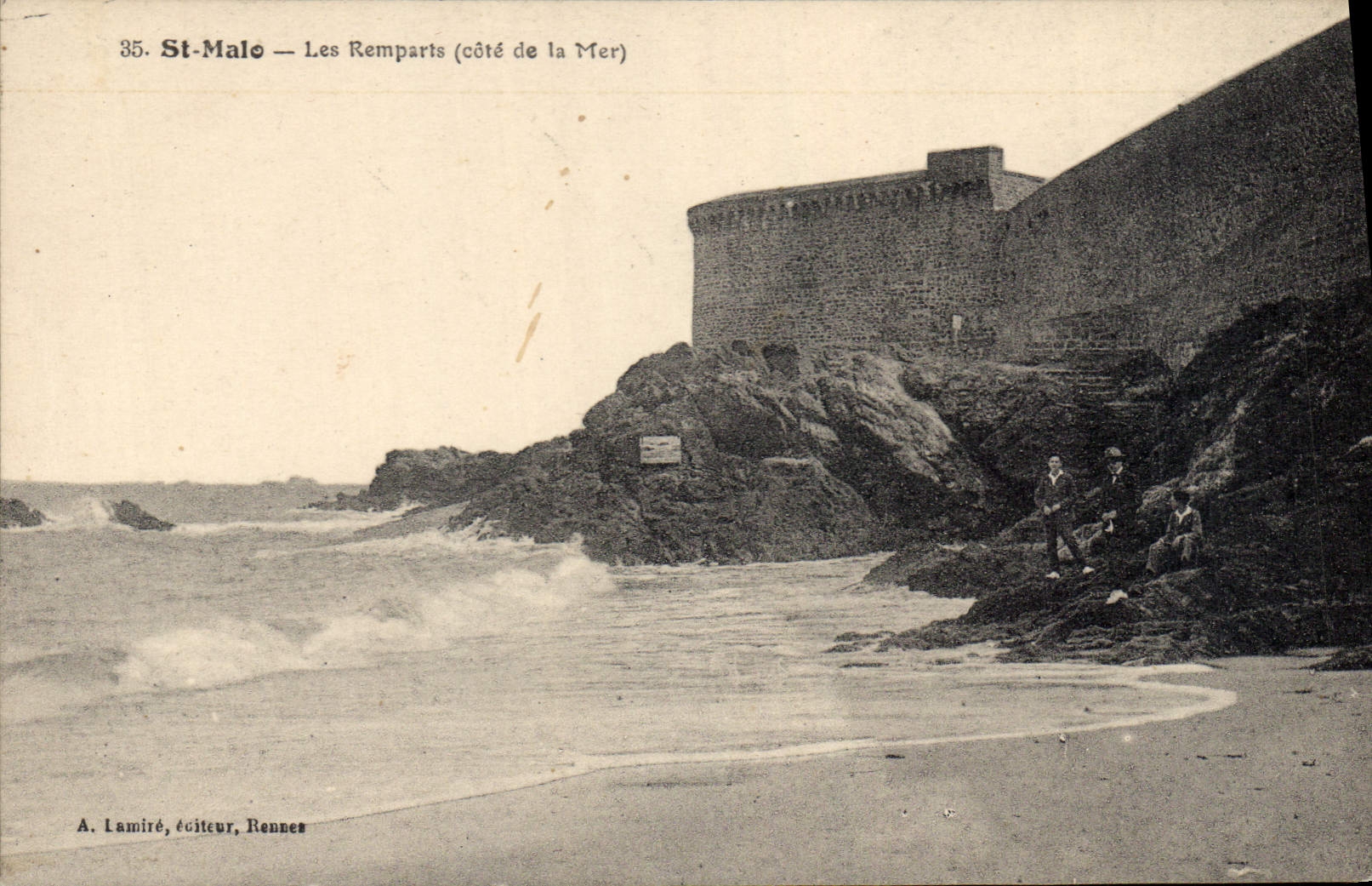 St-Malo — Les Remparts (côté de la Mer) — A. Lamiré, éditeur, Rennes