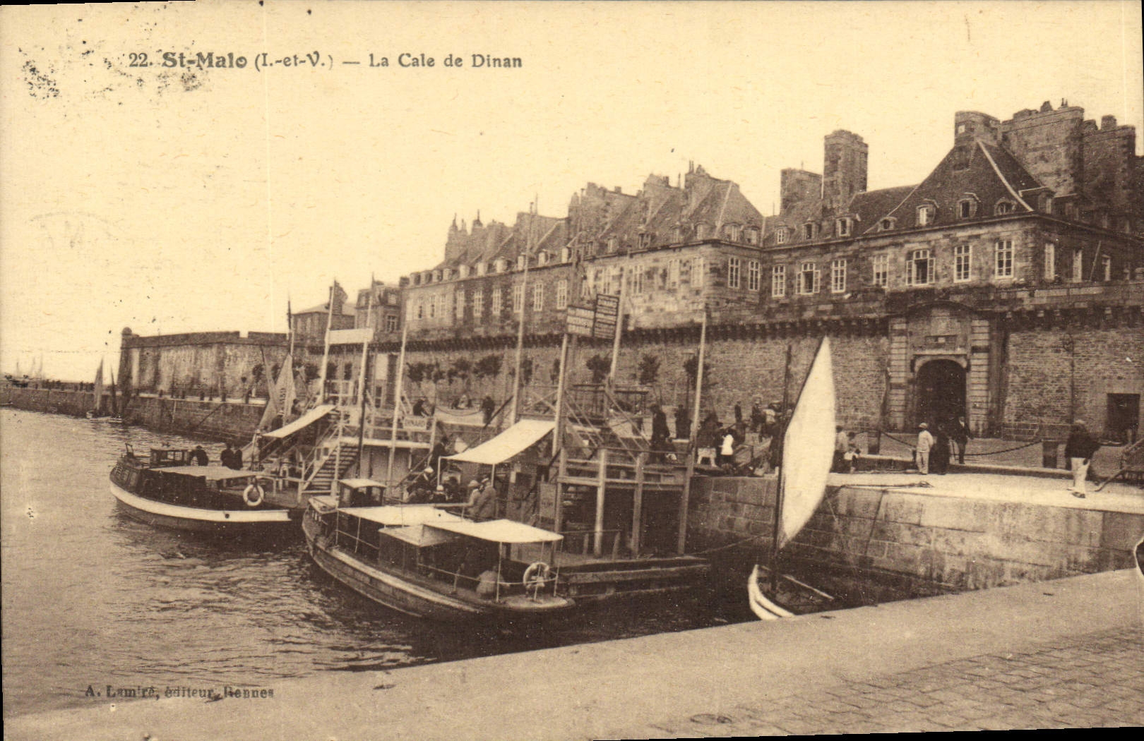 St-Malo (I.-et-V.) — La Cale de Dinan — A. Lemiré, éditeur, Rennes