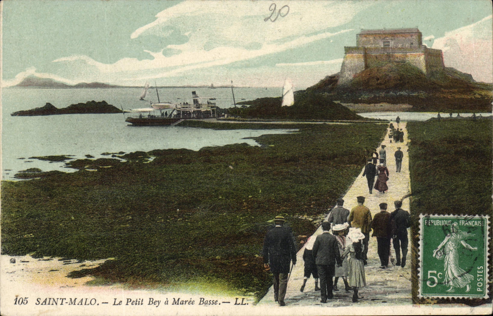 Saint-Malo — Le Petit Bey à Marée Basse — LL.
