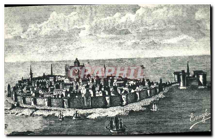 CPA Le Vieux St Malo Historique Saint Malo au Debut du 19eme