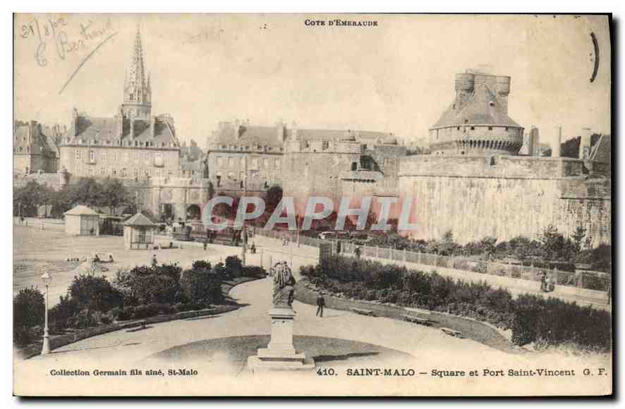Saint-Malo — Square und Port Saint-Vincent — G. F. n°410