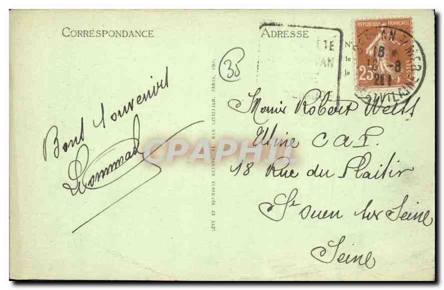 CPA Saint Malo Vue Generale  — Verso
