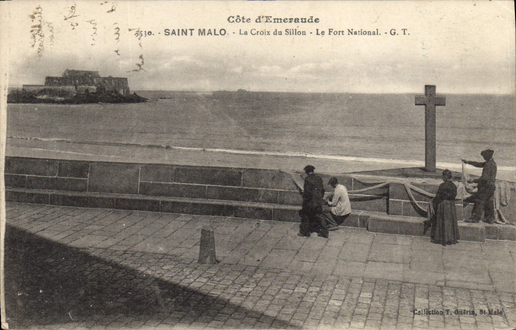 Saint-Malo - Côte d'Émeraude - La Croix du Sillon - Le Fort National - G. T.