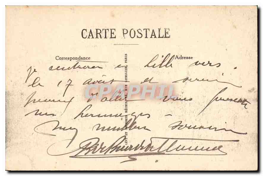 Saint-Malo — Le Casino — Statue de Chateaubriand — LL. — n°130 — Verso