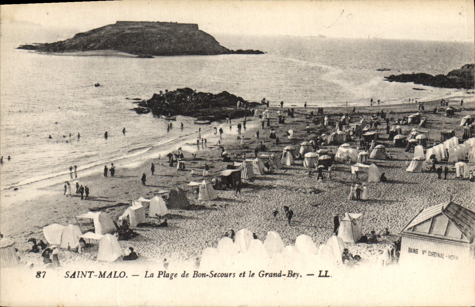 Saint-Malo — La Plage de Bon-Secours et le Grand-Bey — LL.