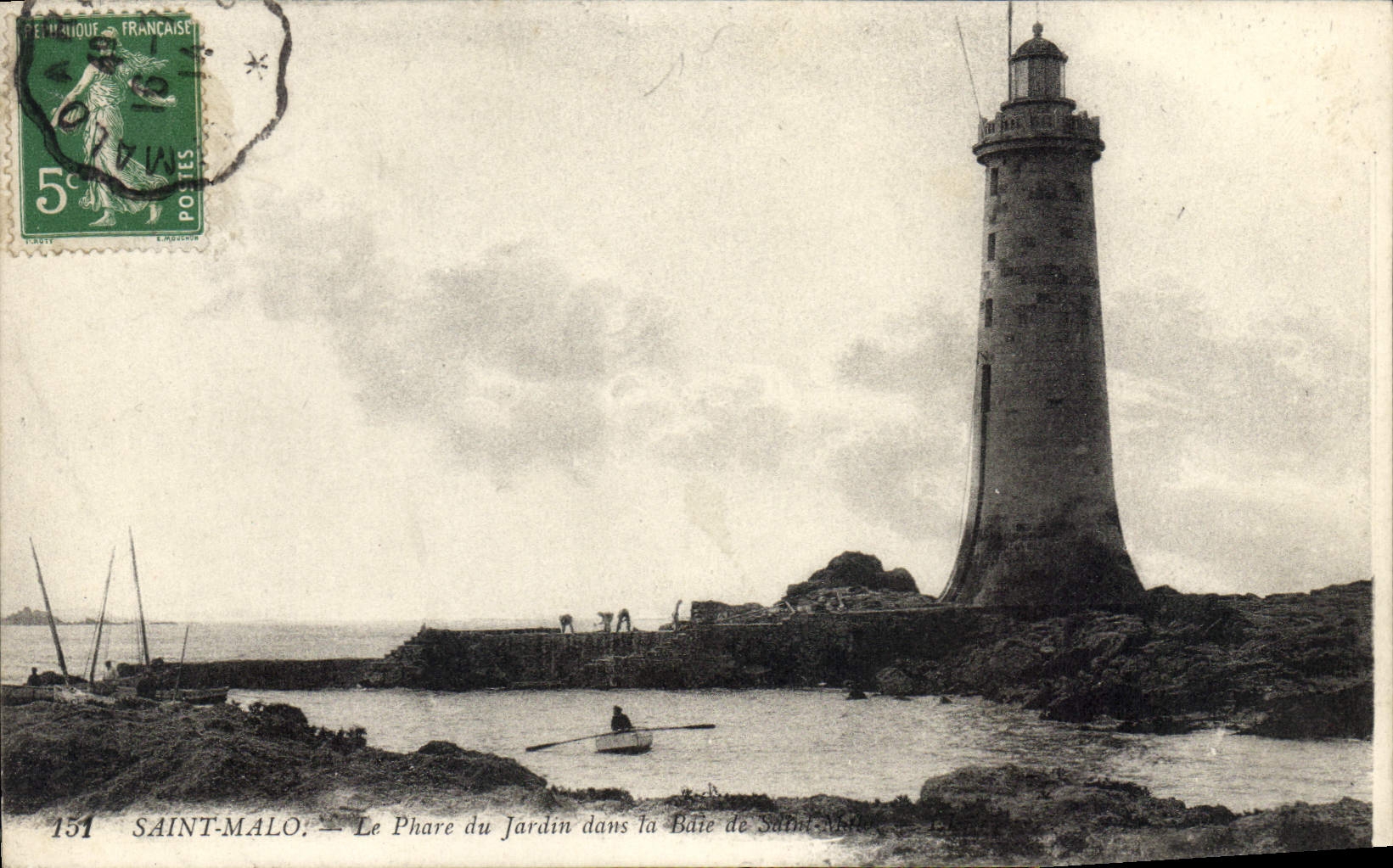 Saint-Malo — Le Phare du Jardin dans la Baie de Saint-Malo — Éditeur : 151