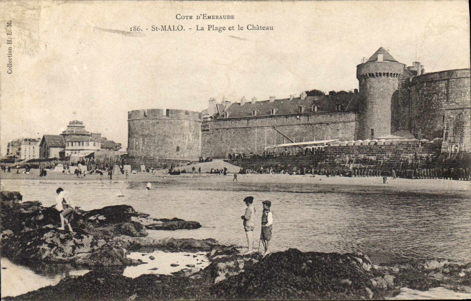 St-Malo - La Plage et le Château — Cote d'Émeraude, n°186