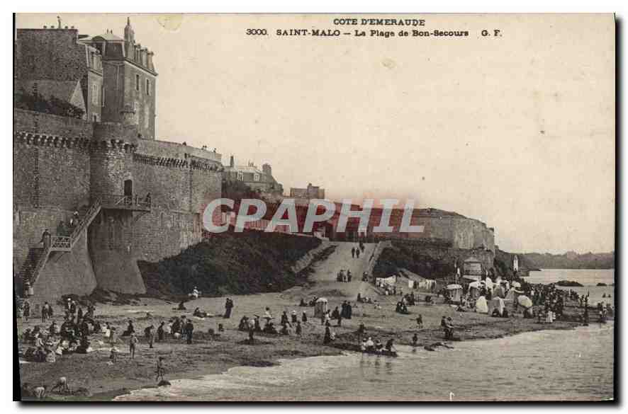 Saint-Malo — La Plage de Bon-Recours — G.F. Côte d'Émeraude