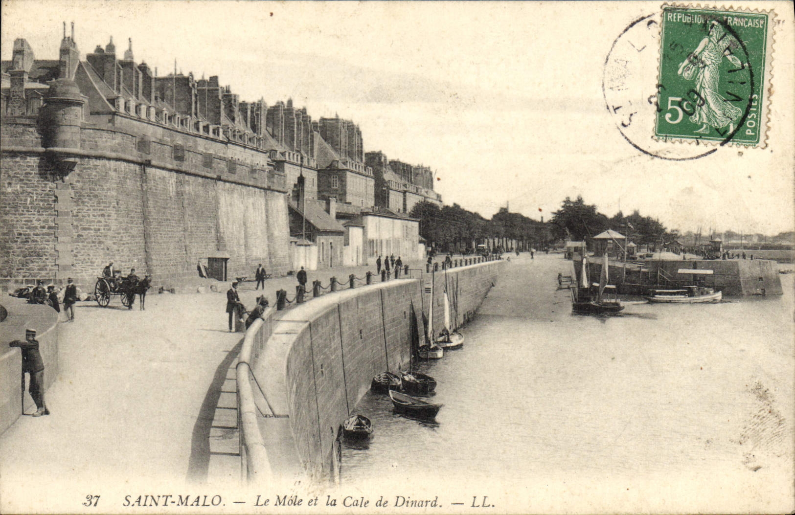 Saint-Malo — Le Môle et la Cale de Dinard — LL. n°37