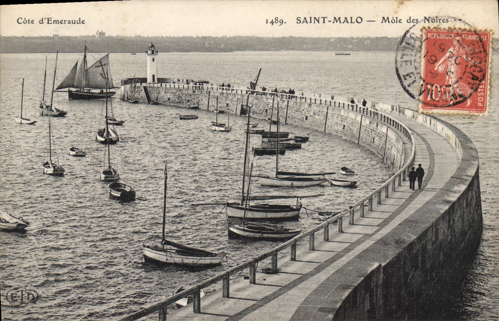 Saint-Malo — Môle des Noires — Côte d'Emeraude — Éditeur Côte d'Emeraude, n° 1489