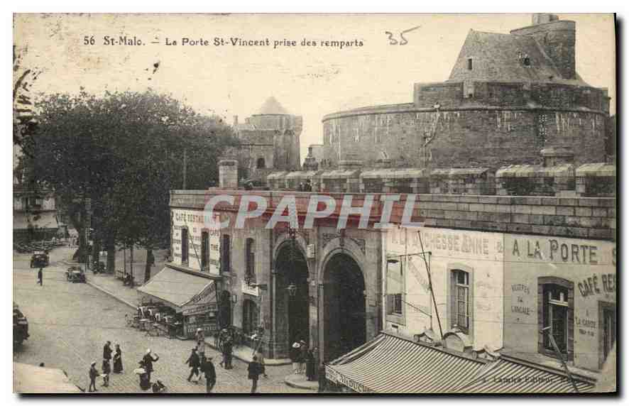 St-Malo — La Porte Saint-Vincent prise des remparts — A. Laporte Éditeur
