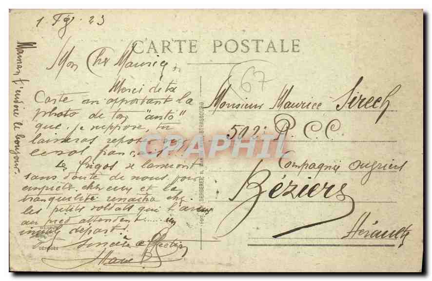 CPA Strasbourg Pont du Chemin de fer sur le Rhin pres de Kehl  — Verso