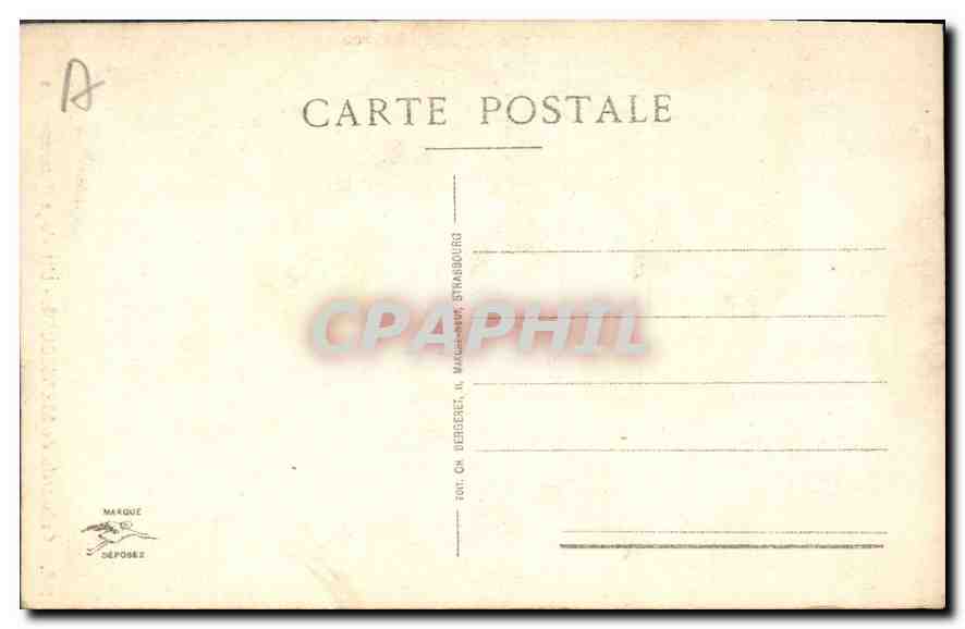 CPA Cathedrale de Strasbourg L'Horloge Astronomique  — Verso