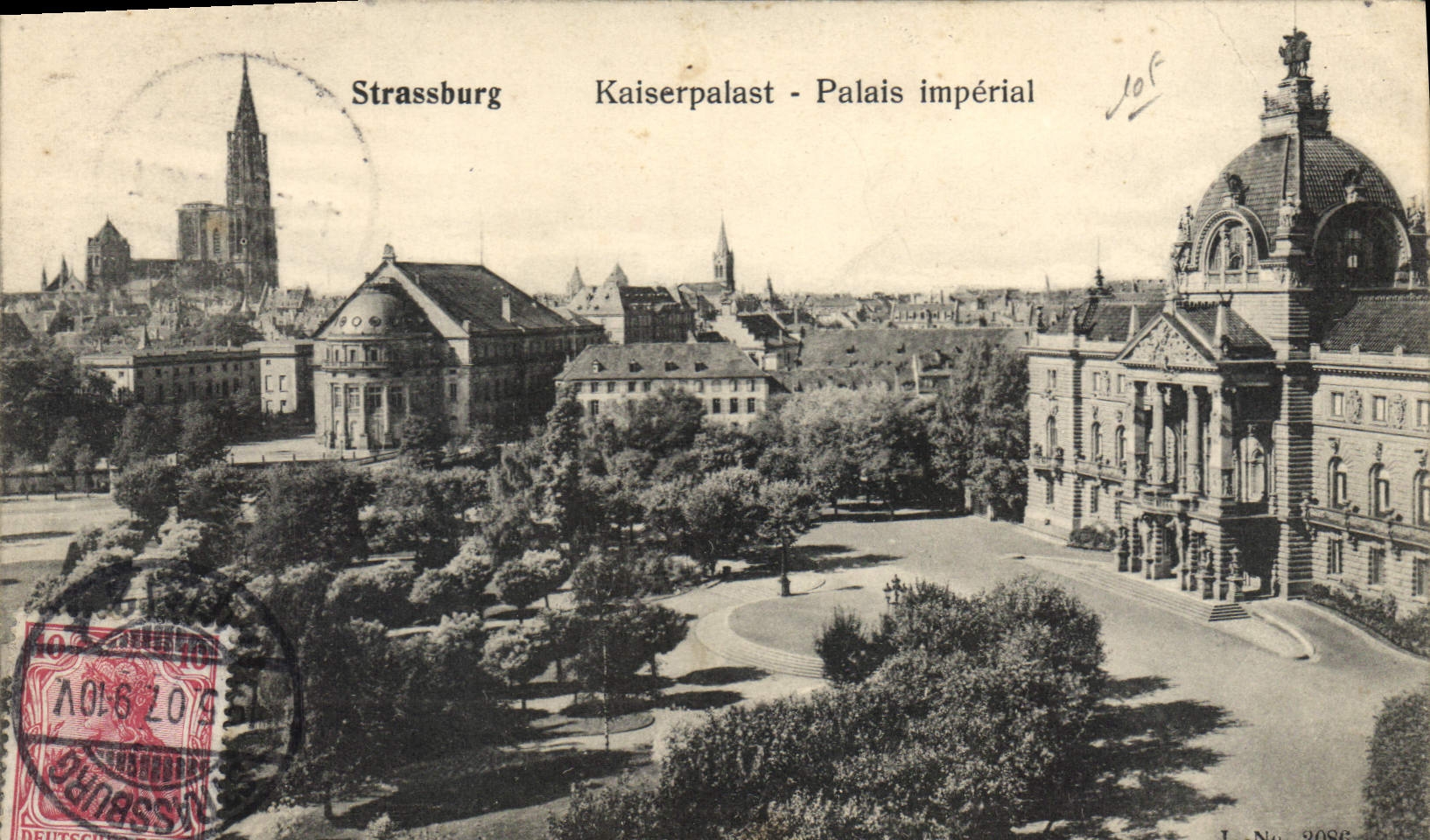 CPA Strassburg Kaiserpalast Palais Imperial 