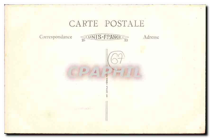 CPA Strasbourg Quai des Moulins Muhlenplan  — Rückseite