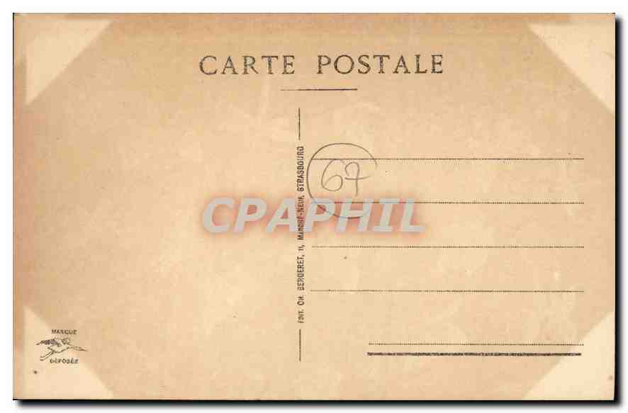 CPA Strasbourg Quarter de l'Hopital  — Rückseite