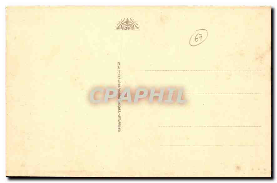 CPA Strasbourg La Place Kieber  — Verso