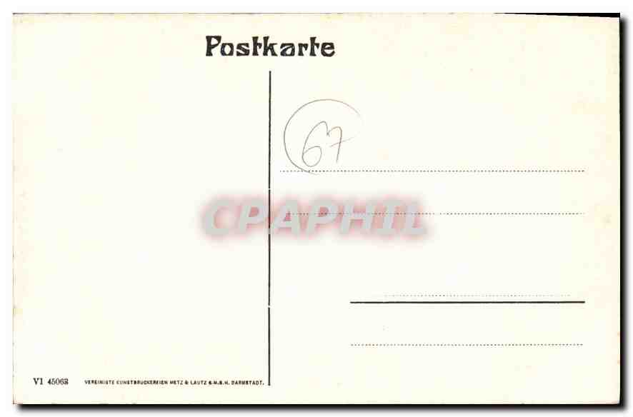 CPA Strassburg Landesausschussgebaude  — Rückseite