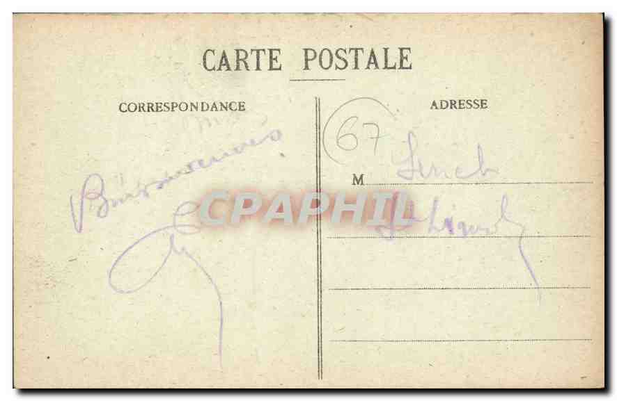 CPA Strasbourg Pont Couvert  — Rückseite