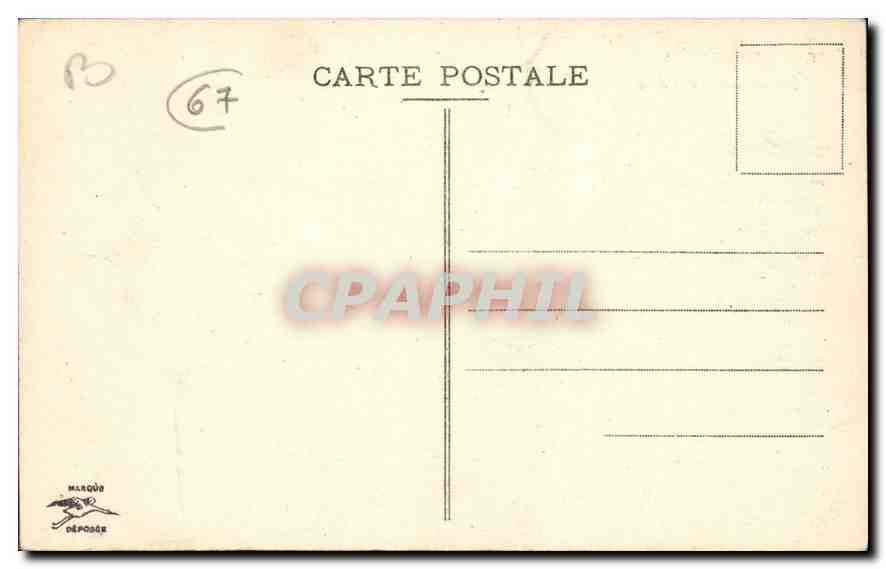 CPA Strasbourg Ecole Superieure de Filles  — Rückseite