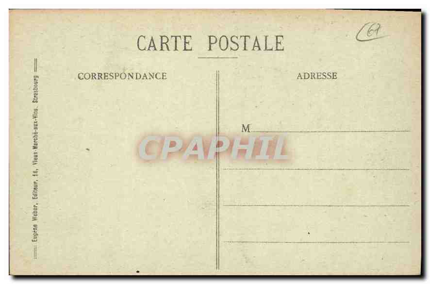 CPA Strasbourg La Cathedrale Cote Snd  — Rückseite