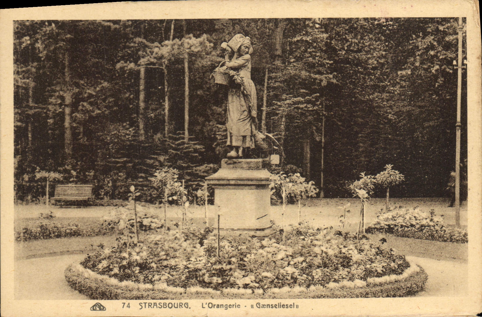 CPA Strasbourg L'Orangerie Genseliesel 