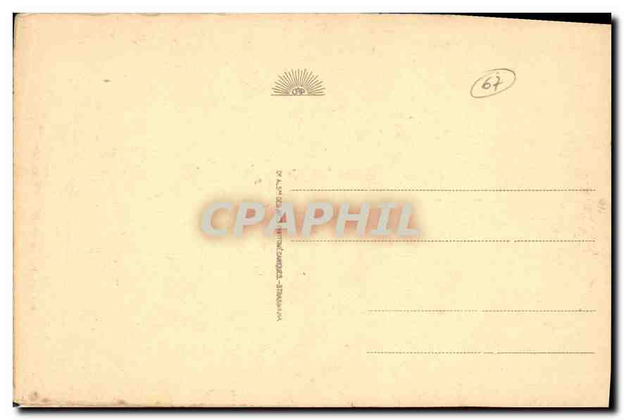 CPA Strasbourg L'Orangerie Genseliesel  — Verso