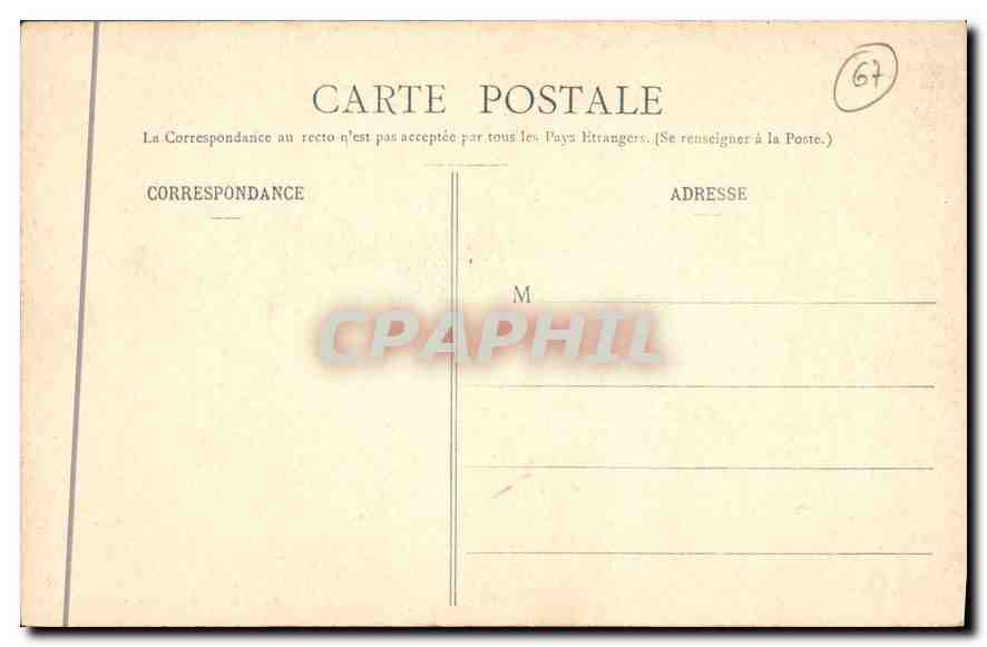 CPA Strasbourg La Cathedrale  — Rückseite