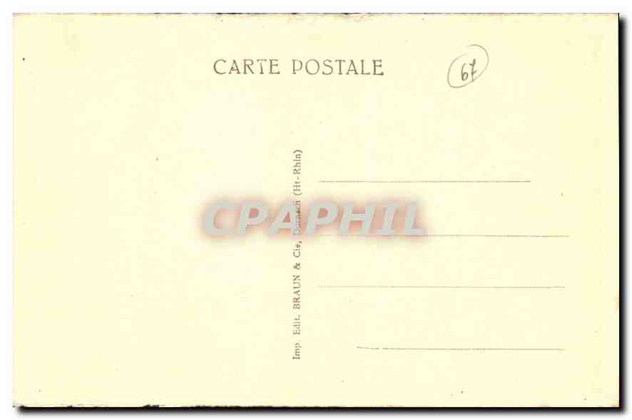 CPA Strasbourg La Marseillaise — Rückseite