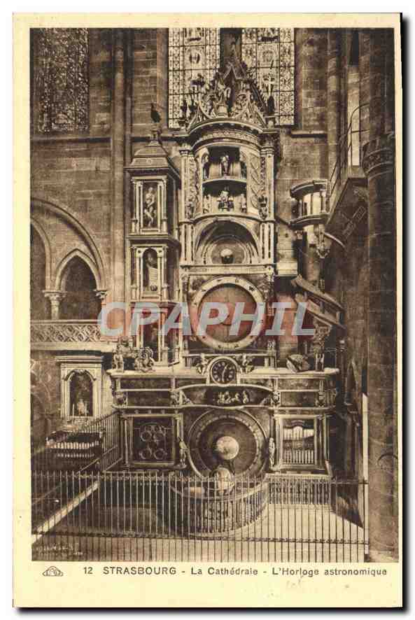 CPA Strasbourg La Cathedrale L'Horloge astronomique 