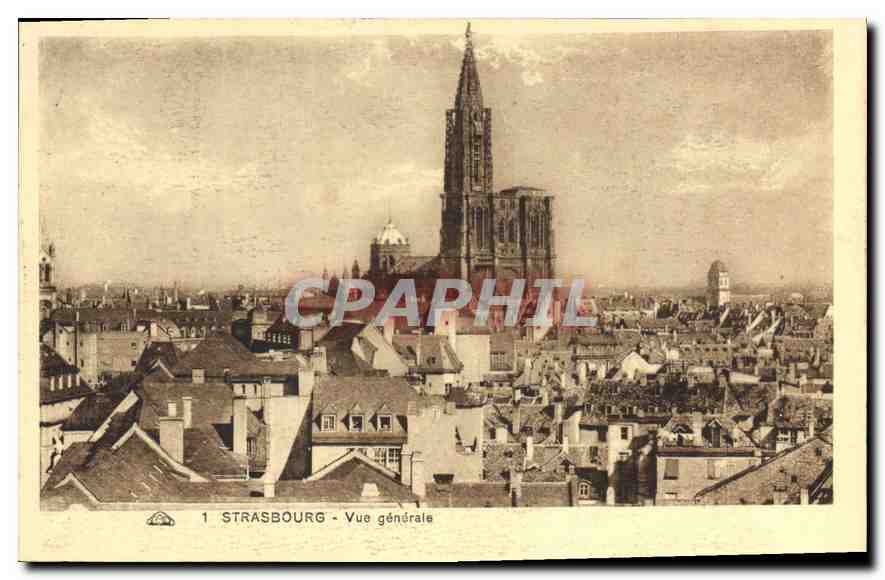 CPA Strasbourg Vue generale 