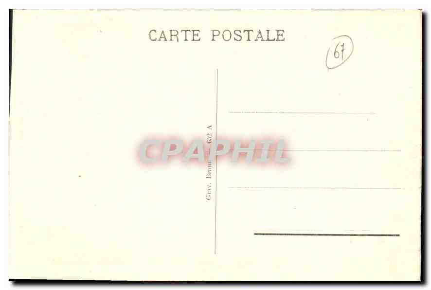 CPA Strasbourg Maison A Galeries  — Rückseite