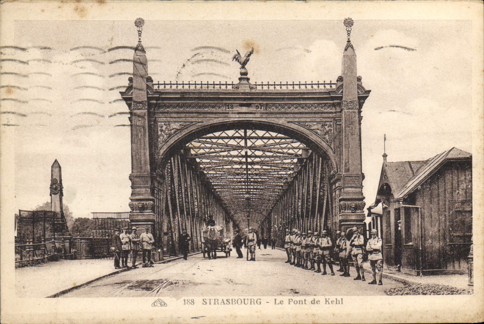 CPA Strasbourg Le Pont de Kehl 