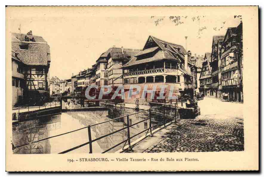 CPA Strasbourg Vieille Tannerie Rue du Ban aux Plantes 